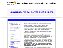 Tablet Screenshot of aniversario.elguille.info
